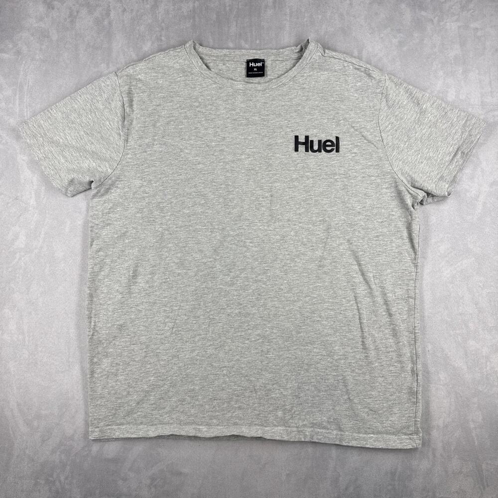 Huel Men's T-Shirt Short Sleeve Gray Size XL